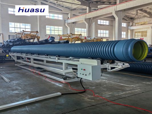 DWC Pipe Extrusion Line with 32-1600mm Pipe Diameter 60-2000kg/h Capacity and PLC Control System for PVC PE MPP PA HDPE Pipes