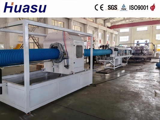 HDPE Double Wall Corrugated Pipe Extrusion Line 500-2000Kg/h