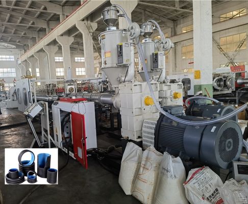 Double Wall Corrugated Pipe Extrusion Line with Water Cooling Tank