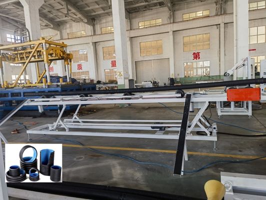 Double Wall Corrugated Pipe Extrusion Line HDPE PP 32-1600mm