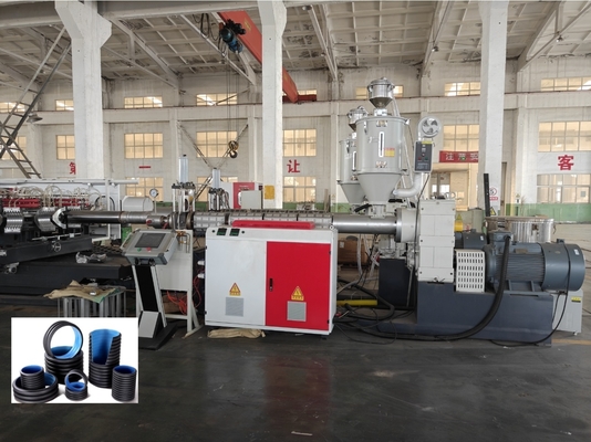 Double Wall Corrugated Pipe Extrusion Line with 38crmoaia Screw Barrel