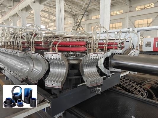 Double Wall Corrugated Pipe Extrusion Line with 38crmoaia Screw Barrel