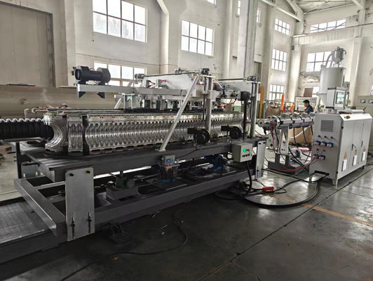 Double Wall Corrugated Pipe Extrusion Line with 32mm-200mm Screw Diameter 1 Set Water Tank and Hardness Of Screw HV>740