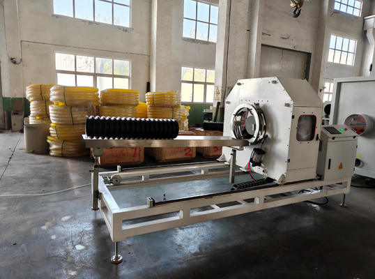 Double Wall Corrugated Pipe Extrusion Line with 1 Set Water Cooling Tank 32mm-200mm Screw Diameter and HV>740 Barrel Screw