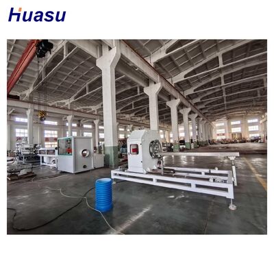 Raw Material PVC PE MPP PA HDPE Granules Pellets HDPE Pipe Extrusion Line Air Cooling Water Cooling Pipe Diameter Range 32mm 1600mm