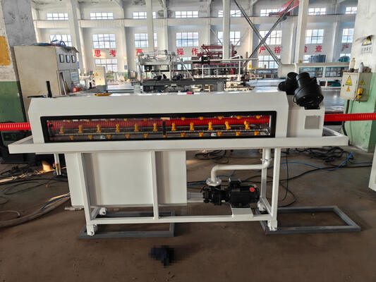 Water Cooling Single Wall Corrugated Pipe Extrusion Line with L/D Ratio 33/38/40 and 38CrMoAlA Barrel Material