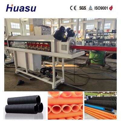Double Wall Single Wall Corrugated Pipe Production Line with 60-2000kg/h Output, 32mm-1600mm Pipe Diameter, and PLC Remote Control