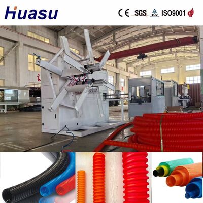 Double Wall Single Wall Corrugated Pipe Production Line with 60-2000kg/h Output, 32mm-1600mm Pipe Diameter, and PLC Remote Control