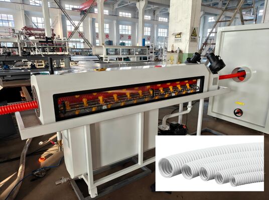 Customized Corrugated pipe production line featuring PLC Remote Control designed for seamless and consistent pipe output
