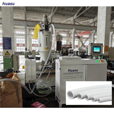 Siemens Schneider Main Electrics Corrugated Pipe Extrusion Line Extruding Machine Designed For Pipe Manufacturing Process