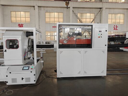 Customized Corrugated pipe extrusion line featuring Linelength 10m to 30m for precise and scalable pipe manufacturing