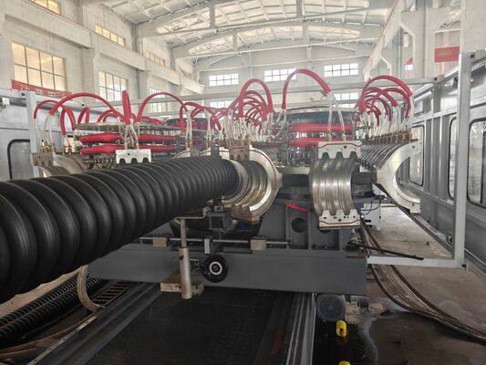Customized Double Wall Corrugated Pipe Extrusion Line Max Pipe Diameter 1600mm Full Intermeshing Engagement System for Durable Pipe Production