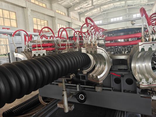 DWC Pipe Extrusion Line Compatible with PVC PE MPP PA HDPE Plastic Pipe Extrusion Line Systems