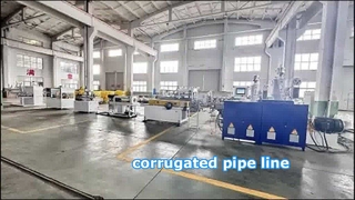 Produktionslinie für doppelwandige Wellrohre | Hoher Output und Online-Belling