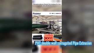 Doppelwandige PVC-Rohrextrusionslinie mit hoher Leistung