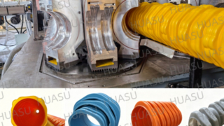 Speziell geformte Kunststoff-Wellrohr-Extrusionslinie