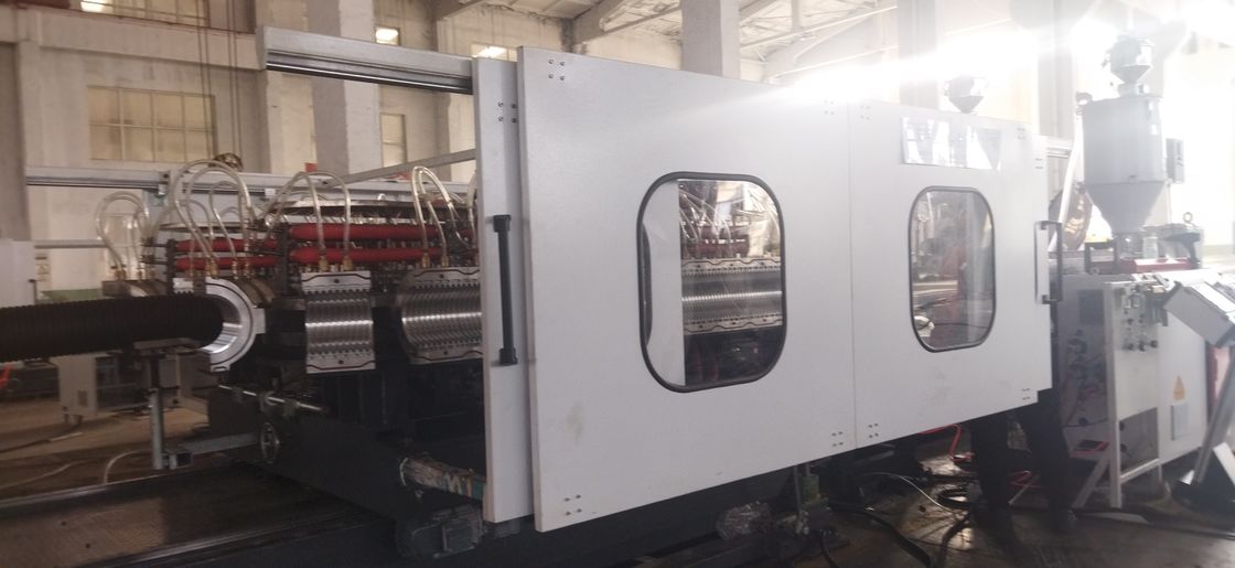 Wasser- oder Luftkühl-Doppelwand-Wallrohr-Extrusionsleitung mit Siemens-Hauptelektrischen Teilen und Fasshärte HV>940