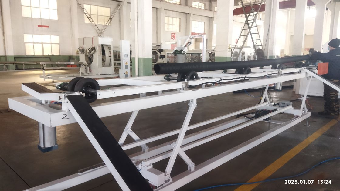 Computerisierte Doppelwand-Wellrohr-Extrusionslinie mit Siemens SPS und 250-1000 kg/h Kapazität für langlebige Rohre