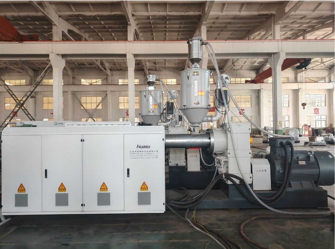 Hochgeschwindigkeits-Doppelwand-Wallrohr-Extrusionsleitung mit 20CrMnTi-Zahnmaterial und PLC-Steuerungssystem