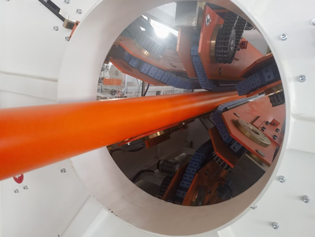 PE PP PVC Verarbeitung HDPE Rohr Extrusionslinie mit Omron Temperaturkontrolle und Single-Schraube