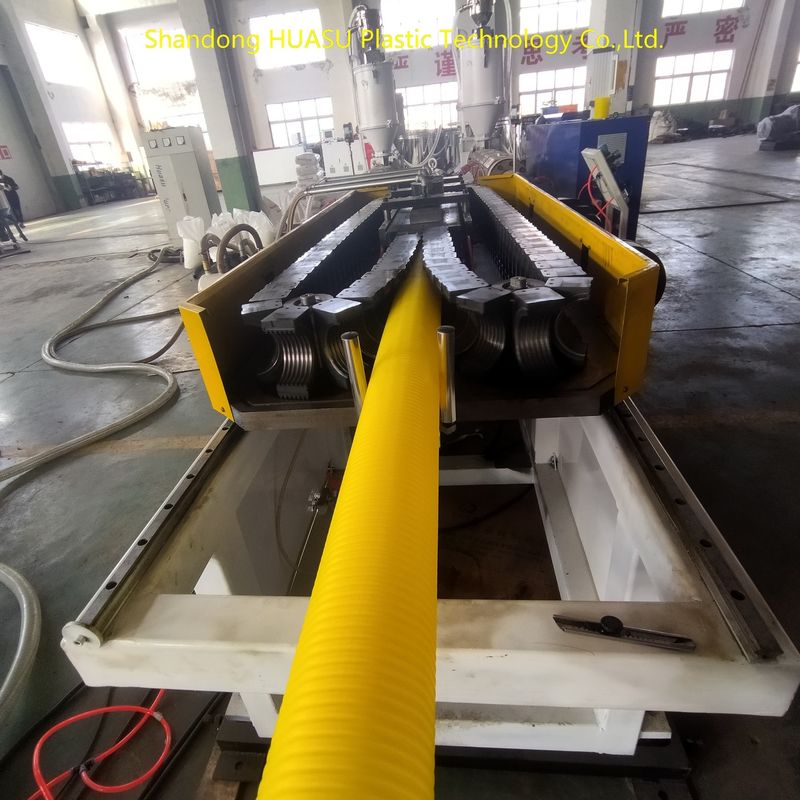 100-1000kW Produktionsleistung Doppelwand-Wallrohrmaschine mit PLC-Steuerung und Wasserkühlung für anpassbare Ausgabe