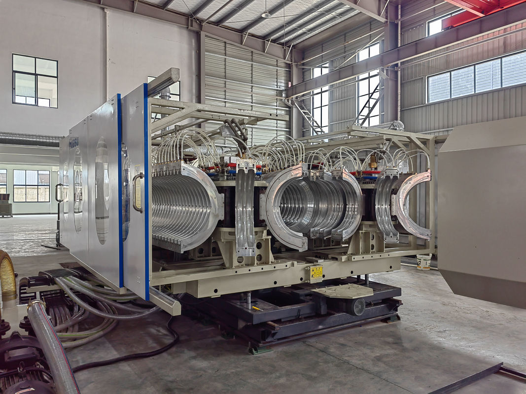 Durchmesser 32-1500 mm Produktionslinie für doppelwandgebundene Wellrohren mit 38CrMoALA-Schraubmaterial