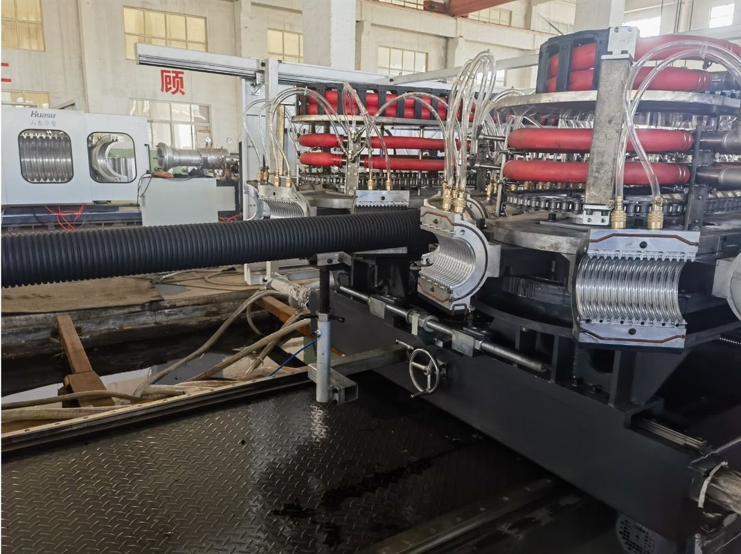 HDPE-Rohrmaschine Doppelwand-Wallrohr-Extrusionsleitung für die Wasserversorgung