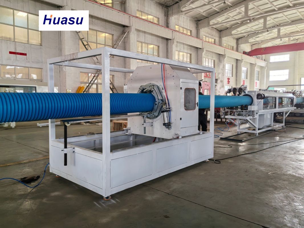 32-1600 mm automatische PVC-Rohr-Extrusionslinie mit Siemens-PLC-System für die Produktion von doppelwandigen Wellrohr
