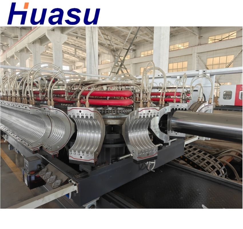 Siemens Schütz Doppelwand-Wellrohr-Extrusionslinie für Rohrdurchmesserbereich 32 mm - 1600 mm