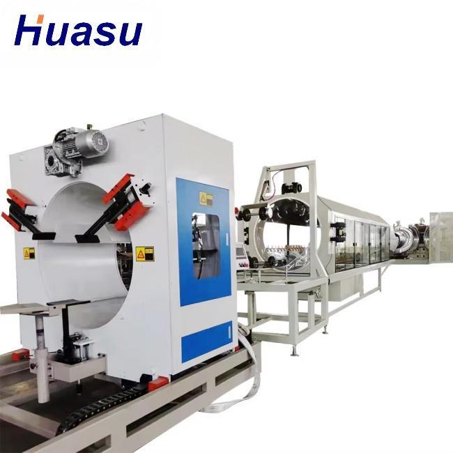 Kegelförmiges Zweischraub-Extruder DWC Rohr-Extrusionslinie für Rohrdurchmesser von 32-1600 mm und Kapazität von 60-2000 kg/h