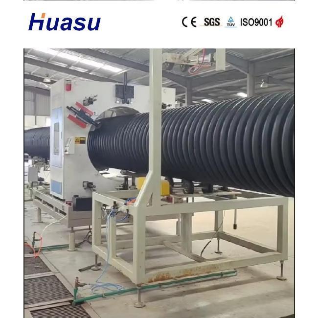 DWC-Rohr-Extrusionslinie mit Rohrdurchmesser von 32-1600 mm, Kapazität von 60-2000 kg/h und Siemens PLC-Technologie für hohe Effizienz