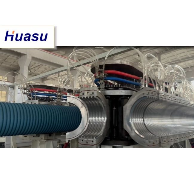 DWC-Rohrextrusionslinie mit 32-1600mm Rohrdurchmesser, 60-2000kg/h Kapazität und Siemens SPS-Technologie