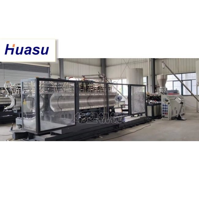 Wasserkühlung DWC Rohr Extrusionslinie für PE PVC MPP Material mit 32-1600mm Schnittdurchmesser