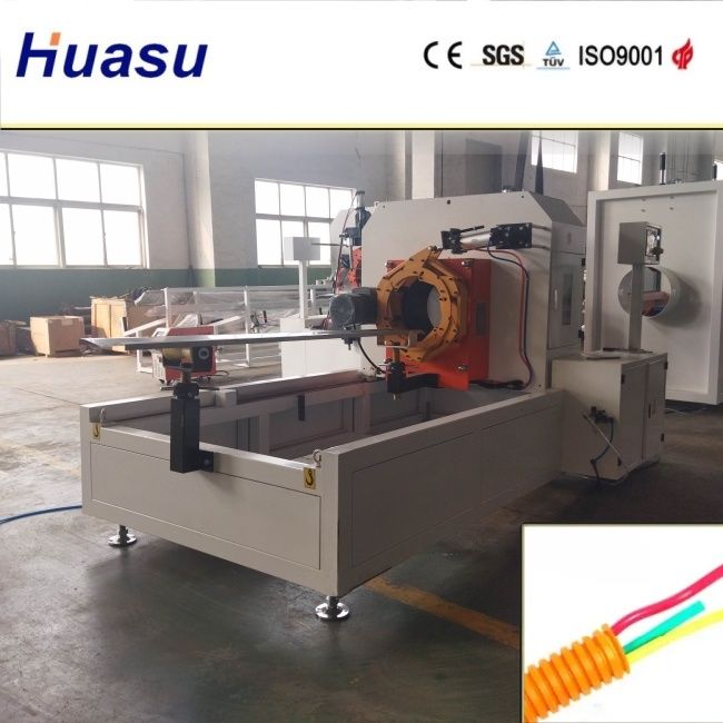 Doppelwand-Wallrohr-Extrusionsleitung mit 32-1600 mm Schneidendurchmesser und Wasserkühlverfahren mit Siemens PLC-Technologie