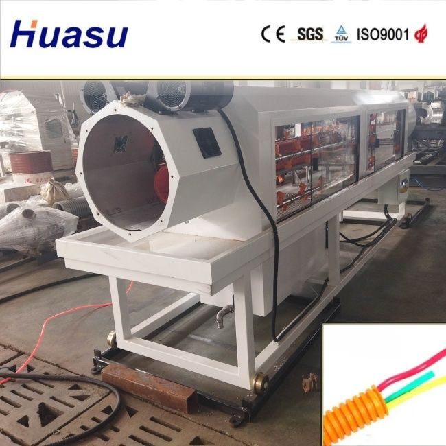 Hochproduktive DWC-Rohrextrusionslinie mit einem Schneiddurchmesserbereich von 32-1600 mm und Siemens SPS-Technologie