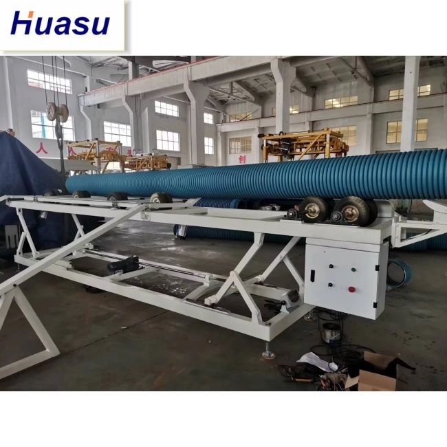 DWC-Rohrextrusionslinie mit 32-1600mm Rohrdurchmesser, 60-2000kg/h Kapazität und Siemens SPS-Steuerung für PVC/PE-Wellrohre
