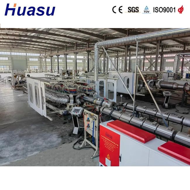 Hohe Produktivität Doppelwand-Wallrohr-Extrusionslinie mit Rohrdurchmesser von 32-1600 mm und Siemens PLC-Technologie