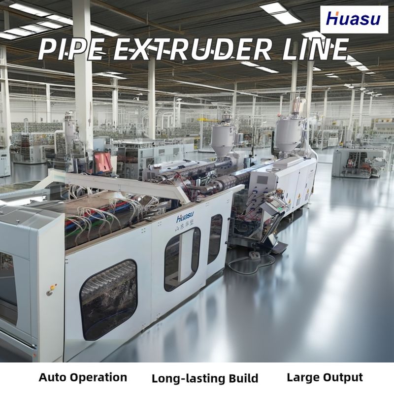 PVC-Wallrohr-Extrusionsleitung 500-2000 kg/h Kapazität für Abwasserabfluss