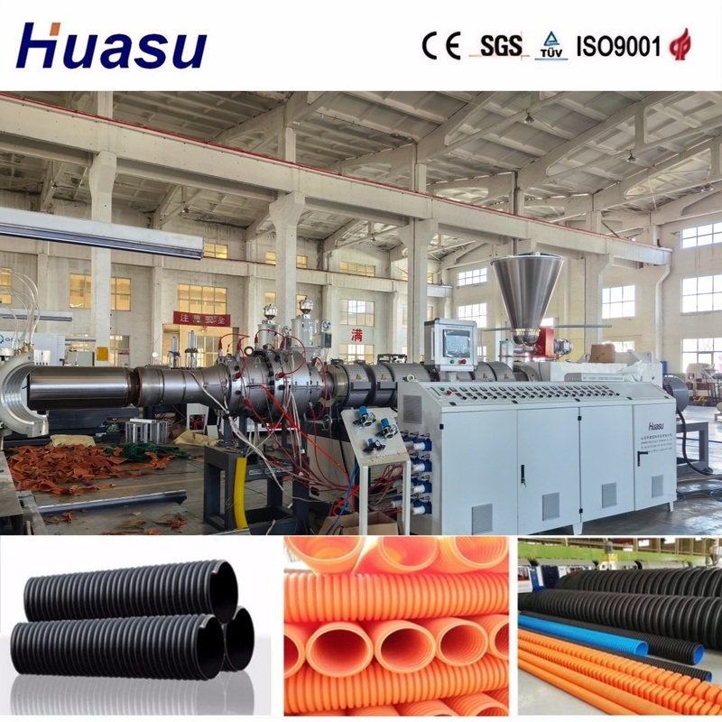 Energieeinsparende DWC-Rohr-Extrusionslinie mit einer Kapazität von 60-2000 kg/h und einem Rohrdurchmesser von 32-1600 mm für eine hohe Produktivität