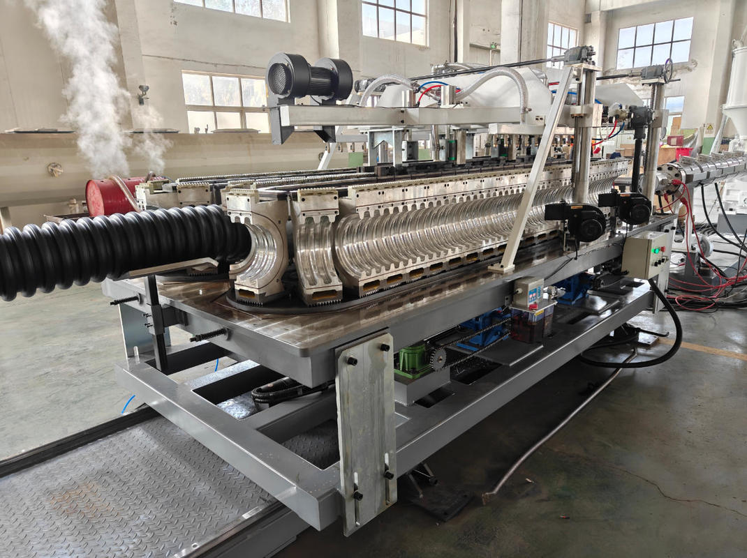 Automatic Single Wall Corrugated Pipe Extrusion Line with Deep Screw Channel for HDPE Pipe Production