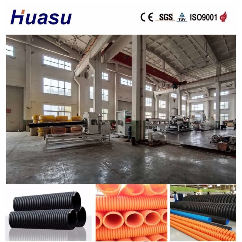 Siemens PLC-Steuerung Einzelwand Wellrohr-Extrusionslinie mit Online-Glocken und anpassbaren Wellenformlösungen