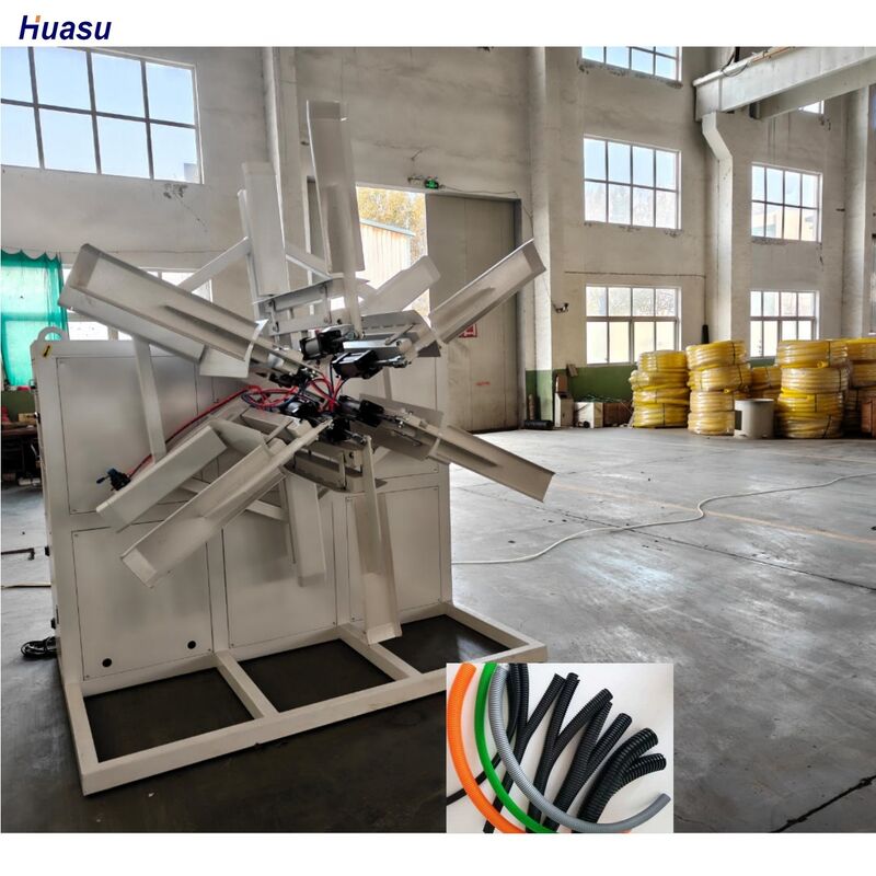 Doppelwand-Wallrohr-Extrusionsleitung mit Siemens Wechselstrommotor, Schraubverhältnis 33:1 und Wasserkühlsystem