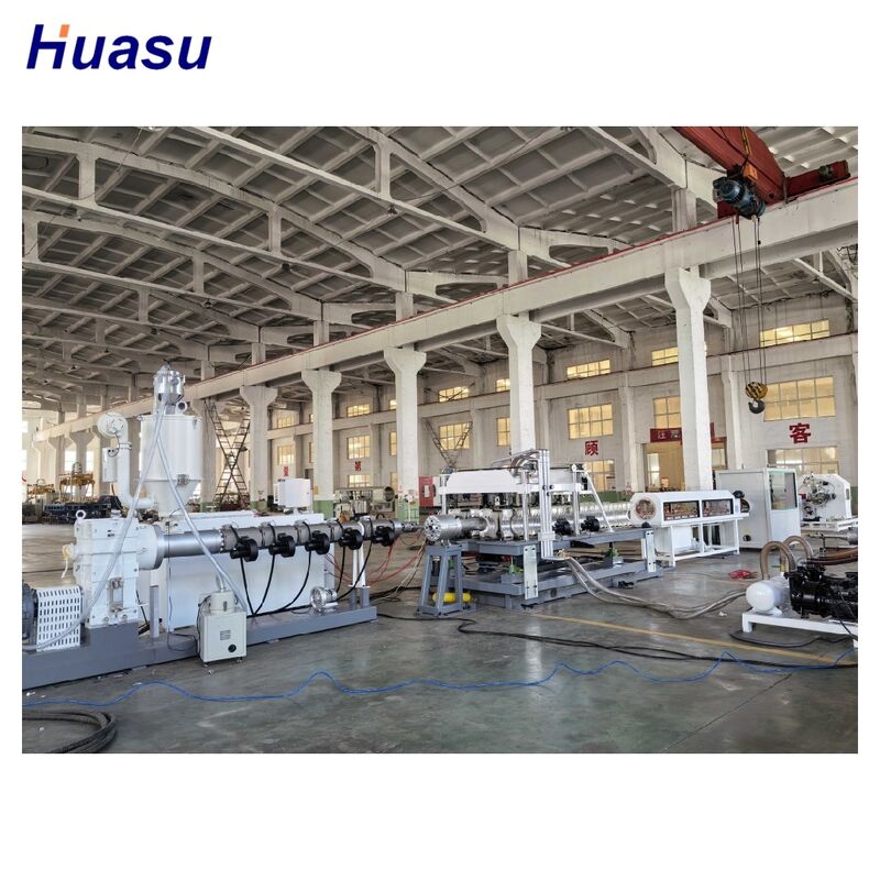 32 mm-1600 mm Rohrdurchmesser Bereich Kabelschutz Rohr Extrusionslinie mit PLC-Steuerung Touchscreen-Schnittstelle und Nitriding-Behandlung Schraube