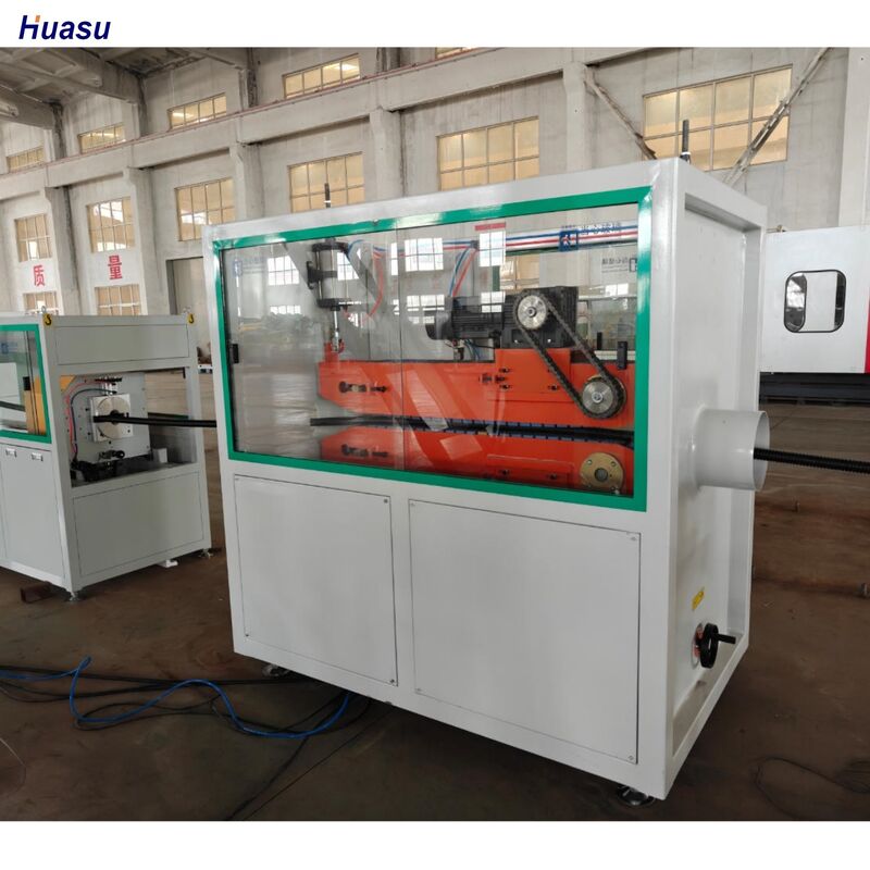 Stahl-Einwandwellrohr-Extrusionslinie mit Schneider Siemens Elektrik-Komponenten, 1 Jahr Garantie und Zylinder-Nitriertiefe 0,4～0,7 mm