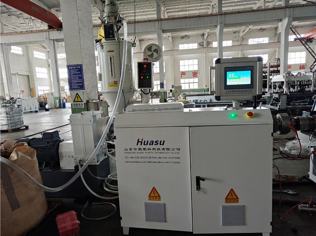 Vollautomatische Siemens Motor Einzelwand-Wellrohr-Extrusionslinie mit 110 mm maximalem Rohrdurchmesser