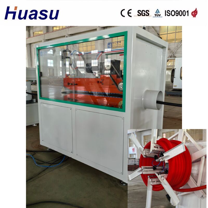 Drei-Schicht-Kabelschutz-Rohr-Extrusionslinie mit Luft- und Wasserkühlung für 32 mm-1600 mm Rohr-ID