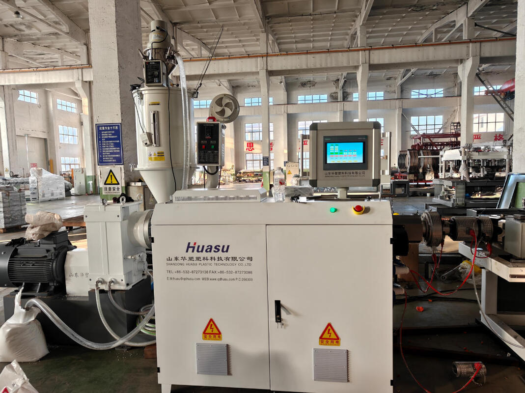 Integral-Typ-Extruder-Doppelwand-Wallrohr-Extrusionsleitung mit Siemens Electric und Produktionskapazität von 100 kg/h - 2000 kg/h