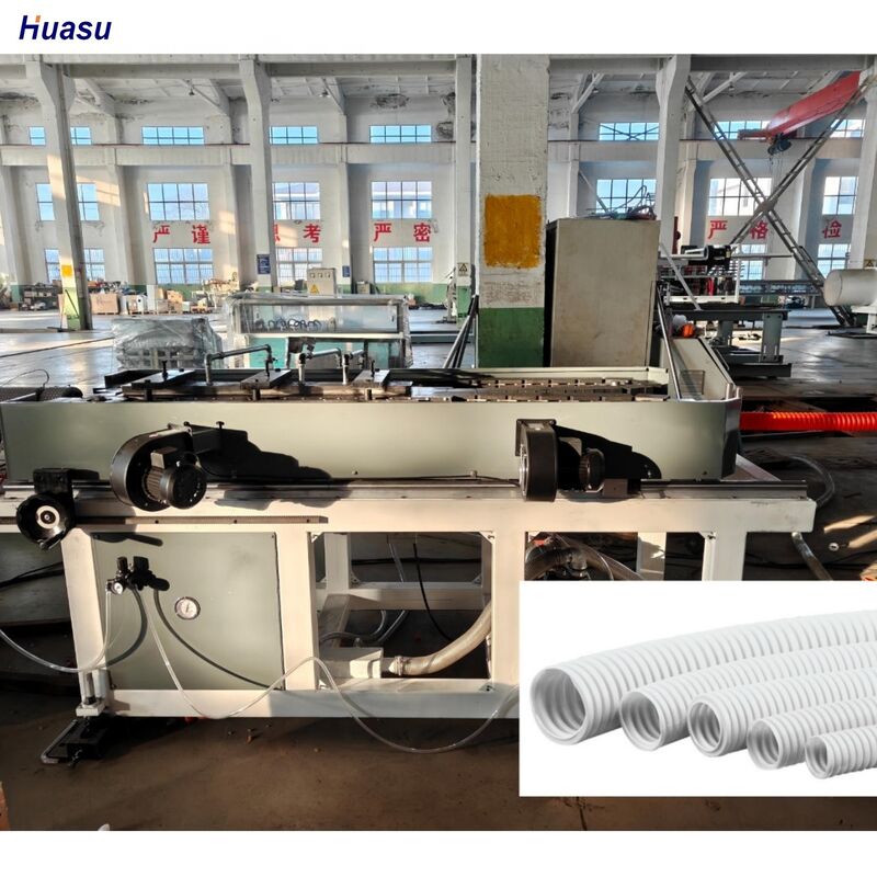 Maschine zur Herstellung von Rohren aus HDPE-PP-PVC-Doppelwandgewölbten Rohren mit einem Wälzgerät für die Rohrherstellung