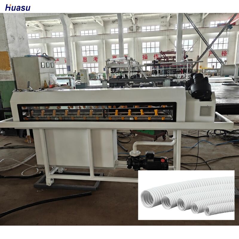 PLC-Steuerung Einzelwand Wellrohr-Produktionslinie für PP PE PVC-Rohstoffe