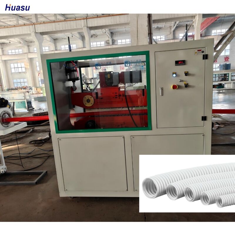 Einkammer-Extrusionslinie für Wellrohre mit Schneider/Siemens-Elektrokomponenten, Nitriertiefe des Zylinders 0,4 bis 0,7 mm
